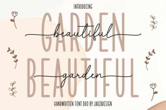 Beautifulgarden: A Versatile Font Duo for Modern Design