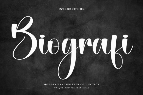 Biografi: A Timeless Handwritten Font for Creative Expression