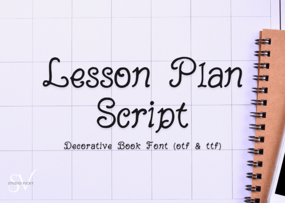 Bring a Touch of Charm to Your Classroom with Lesson Plan Script Font