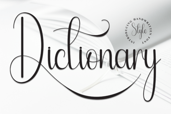 Dictionary: A Handwritten Script Font That Redefines Modern Design