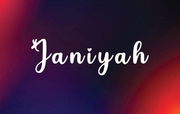 Janiyah Font: A Handwritten Style That Elevates Creativity