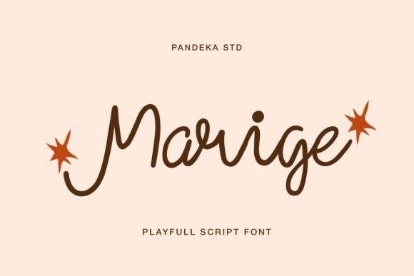 Marige: A Handwritten Font for Whimsical and Playful Design