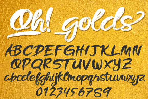 Oh Golds: A Versatile Script Font for Elegant Design