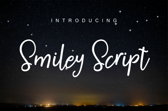 Smileyscript: A Handwritten Script Font with Heart