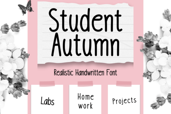 Student Autumn: A Handwritten Font That Brings Warmth and Personality to Your Designs