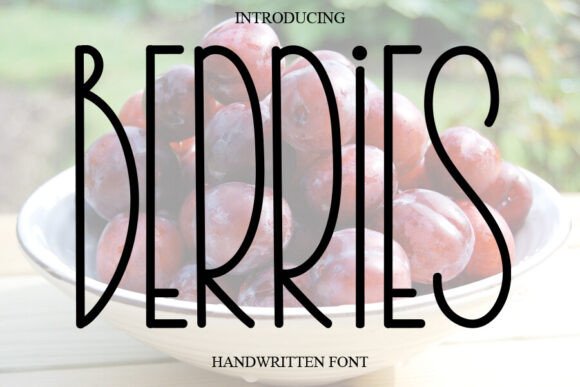 The Allure of Berries: A Versatile Font for Creative Design